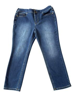 Isaac Mizrahi Jeggings, Dark Blue Divine Denim Jeans, Soft, Petite